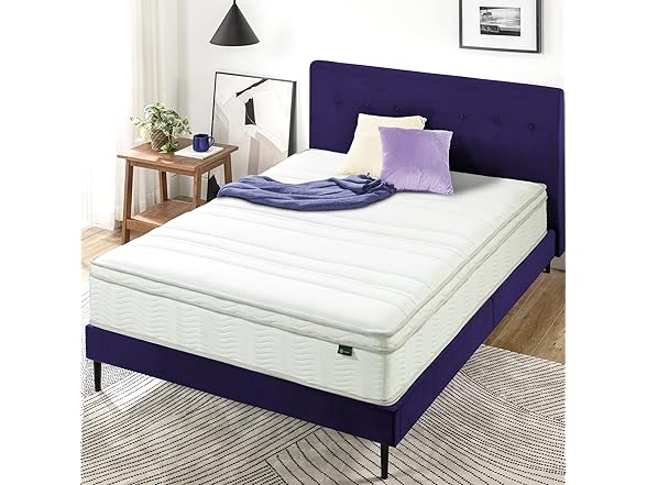 ZINUS 12 Inch Foam and Spring Mattress, Full