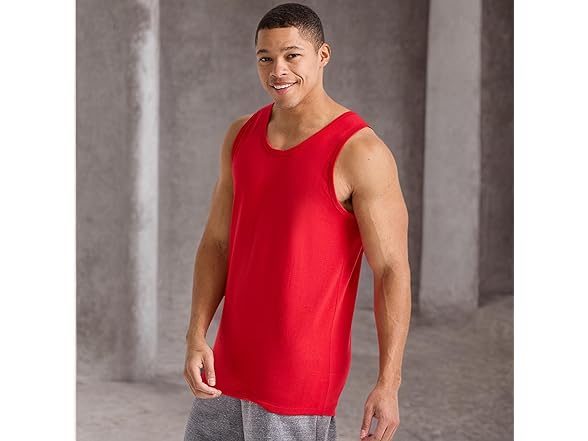 Hanes Mens Tank Top Pack White (S)
