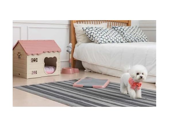 Indoor Dog Potty Training Toilet Tray Pad Hol