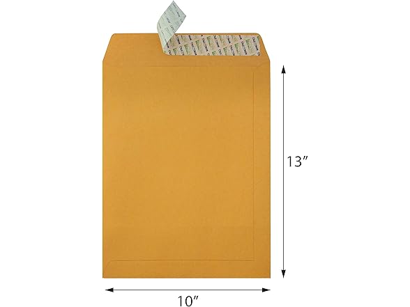 Peel & Seal Open End Envelopes