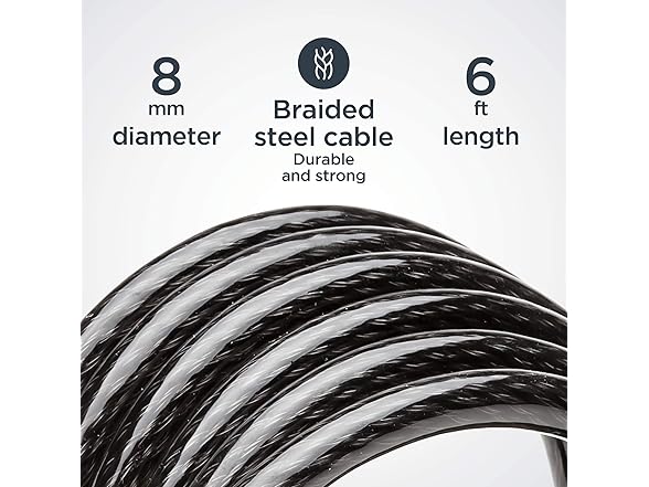 Schwinn 6ft Cable Lock with Keys