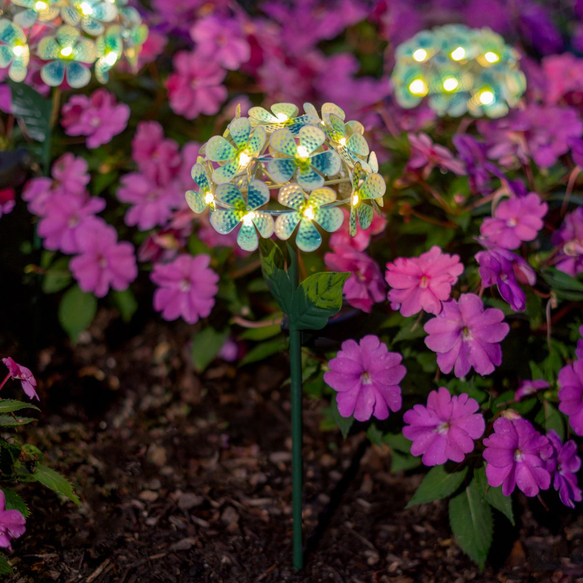 Touch of ECO Solar LED Metal Floralite - Gallery 26