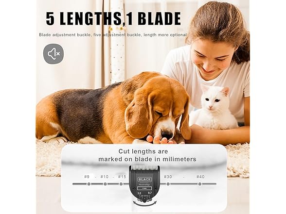 TGSBHIO 5 in 1 Dog Grooming Blades