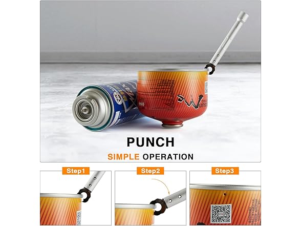SOOYEAH Gas Refill Adapter & Punch Tool