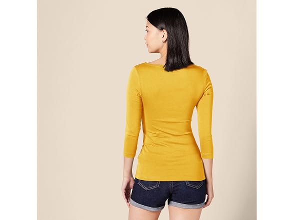 Amazon Essentials Women 3/4 Sleeve T-shirt
