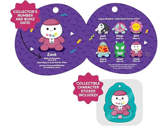 BumBumz 3.5-inch RetroBumz Plush Keychain Assortment
