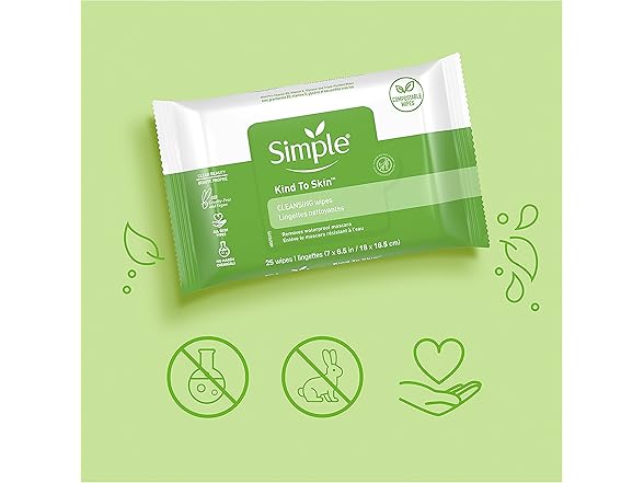 Simple Kind to Skin Facial Wipes Gentle