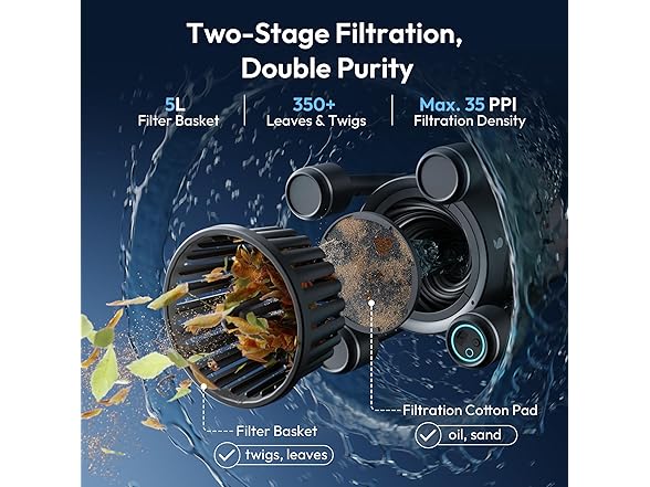 BUBLUE F10 Robotic Surface Skimmer | 538 sq.ft.