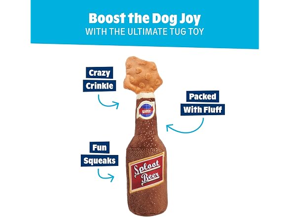Barkbox Old Fashioned Sploot Beer Dog Toy – Plush