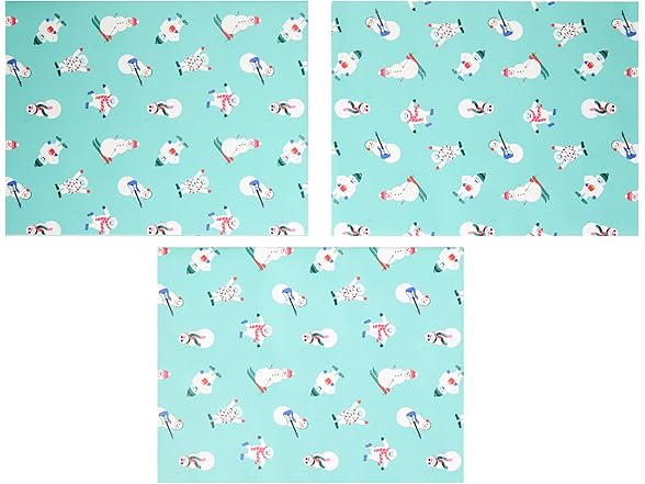 Yeti On Ice Gift Wrap Paper 30" x 23"