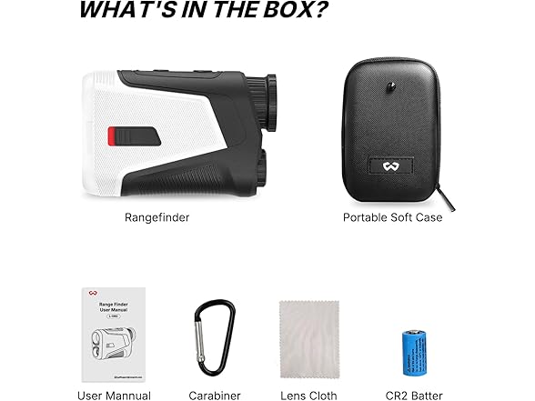 WOSPORTS Red OLED Display Golf Rangefinder
