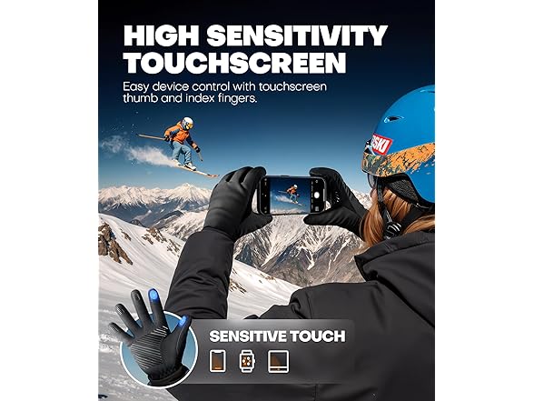 Deemii Winter Gloves Black M