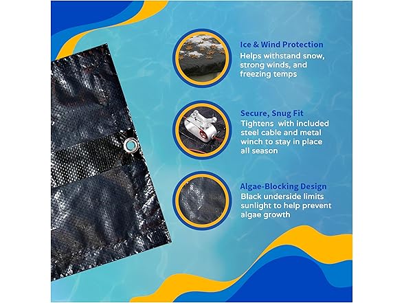 Blue Wave Bronze 8-Year 15 ft x 30 ft Oval Above Ground Pool Cover