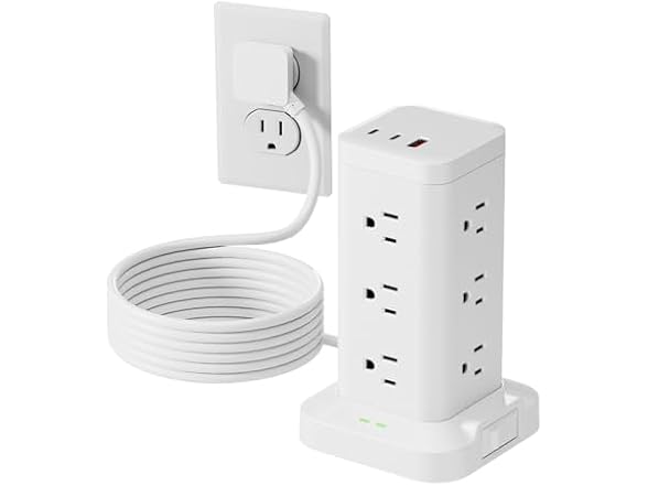TAGZILO Power Strip Tower 1800J