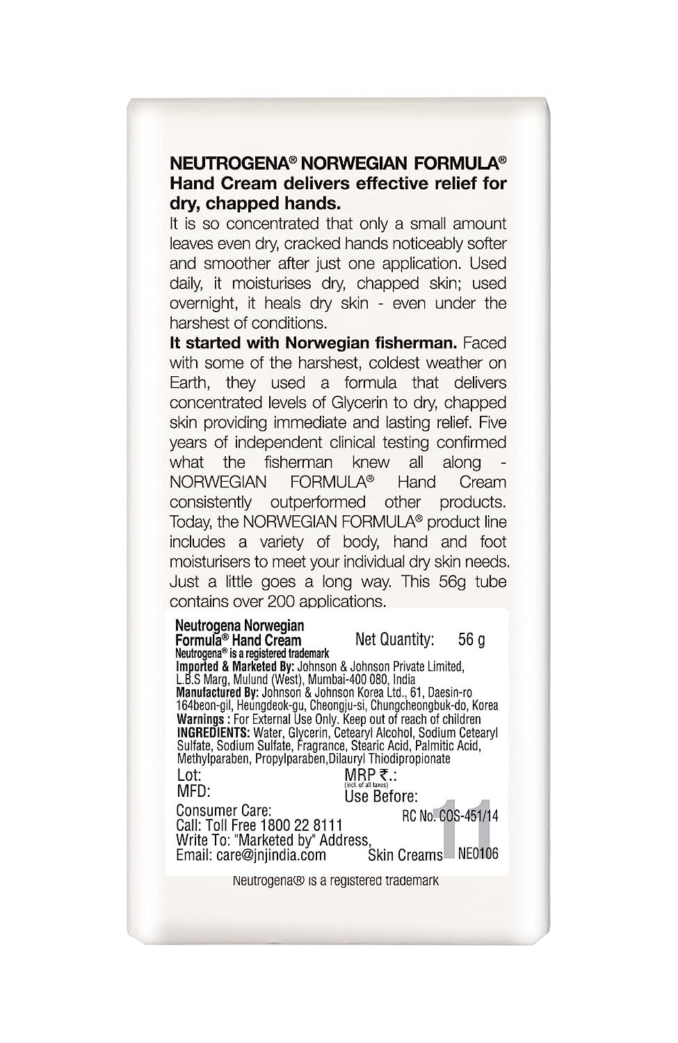 Neutrogena Hand Cream Fragrance Free - Gallery 13