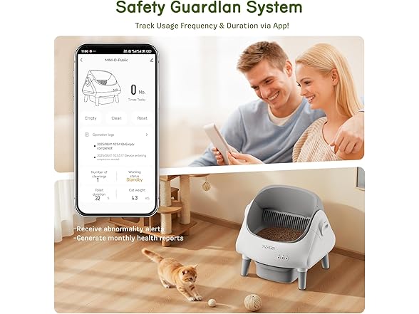 YIZFERN Self Cleaning Litter Box for Multiple Cats, Automatic (Open Box)