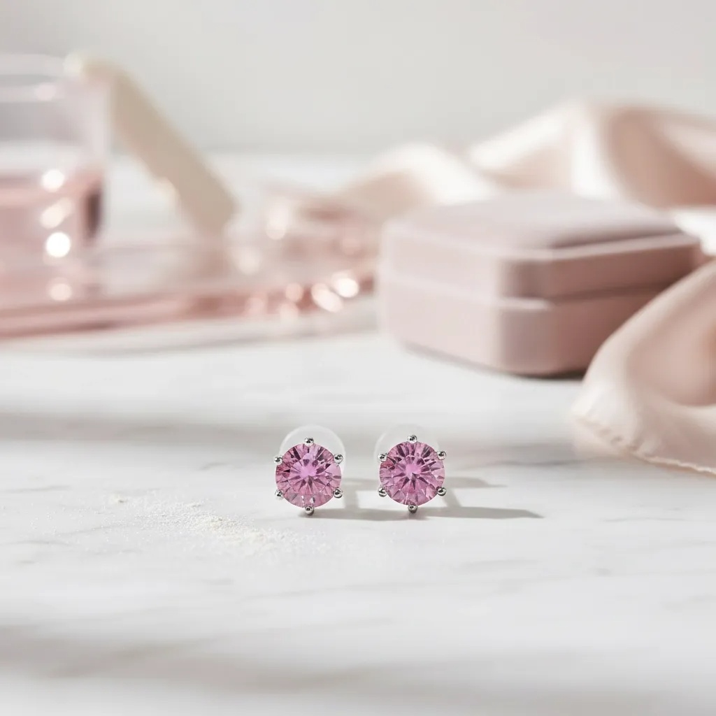 Colored Moissanite Diamond Earrings - Gallery 13