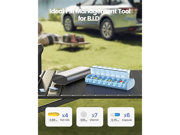 Vaydeer Weekly Pill Organizer