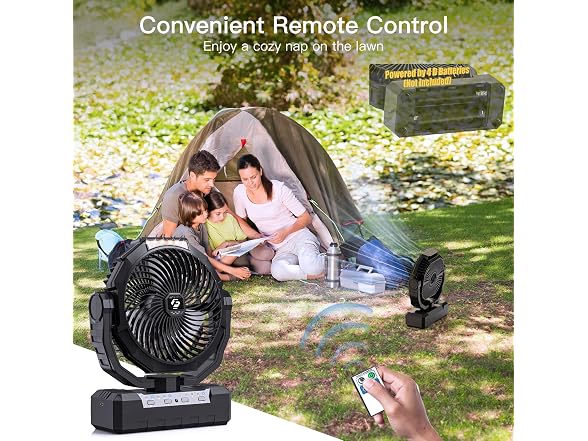 Wavmill D Battery Fan Black