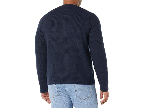 Amazon Essentials Waffle-Knit Sweater, Navy (XS)