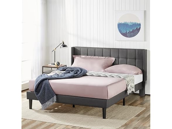 Zinus Dori Upholstered Platform Bed Frame