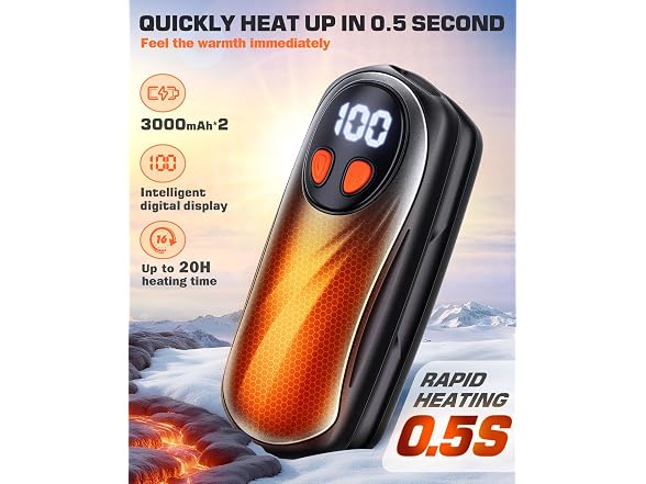 Hand Warmers Rechargeable 2PK