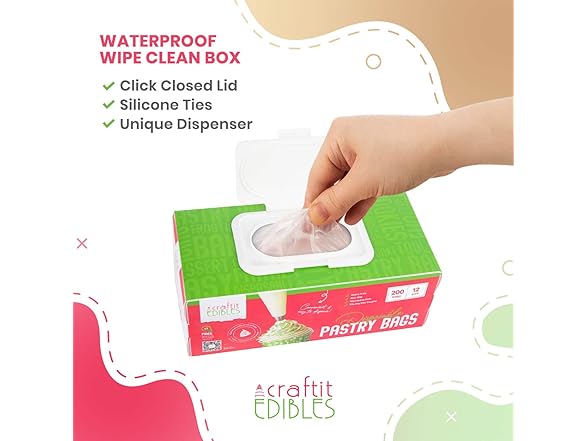 Disposable Piping Bags 12 200-Pack