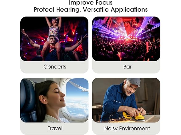 Vosaf Ear Plugs for Noise Reduction