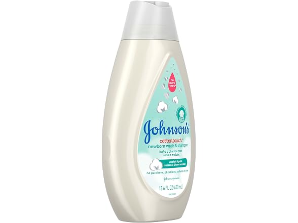Johnsons CottonTouch Newborn Wash Shampoo 13.6oz