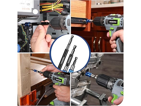 WORKPRO Drill Bit Extension Set