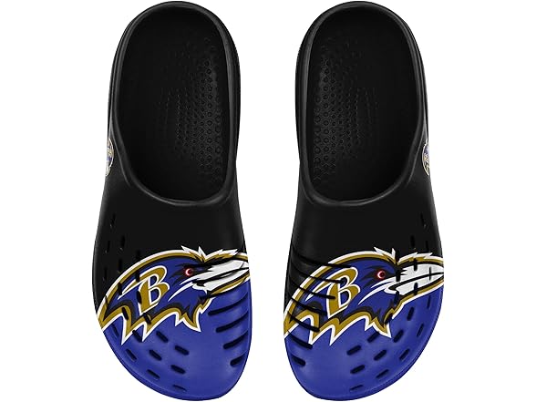 BALTIMORE RAVENS (9-10) Mens Colorblock Big Logo Clog