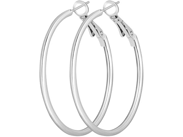 Hoop Earrings 3 Pairs Sterling Silver