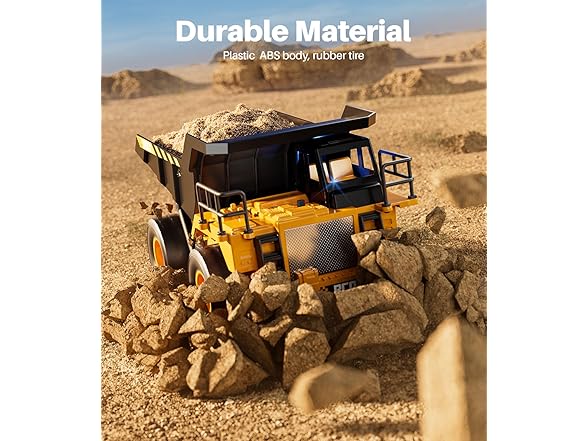 Geyiie RC Dump Truck Toy for Kids