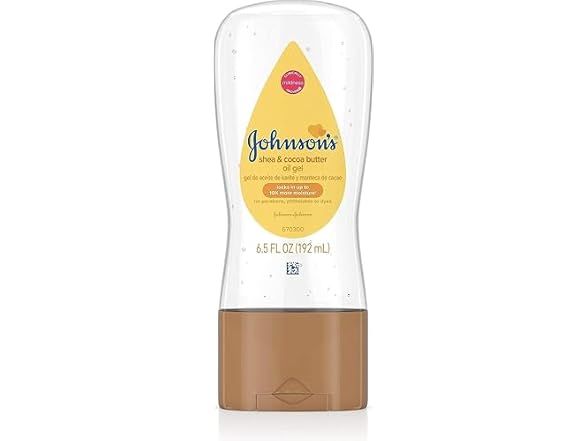 Johnsons Baby Oil Gel Shea and Cocoa Butter 6.5oz
