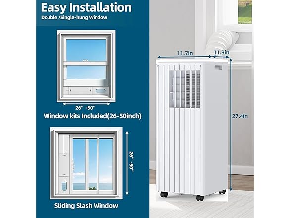 HobbyField 8000 BTU Portable Air Conditioner with Remote