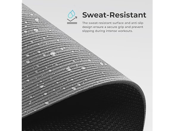 Sunny Health & Fitness 6mm Non-Slip Exercise Yoga Mat