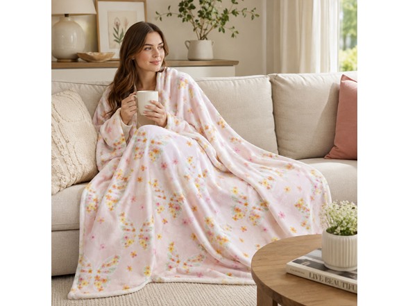 Luxury Home Butterfly Garden Oversized Throw