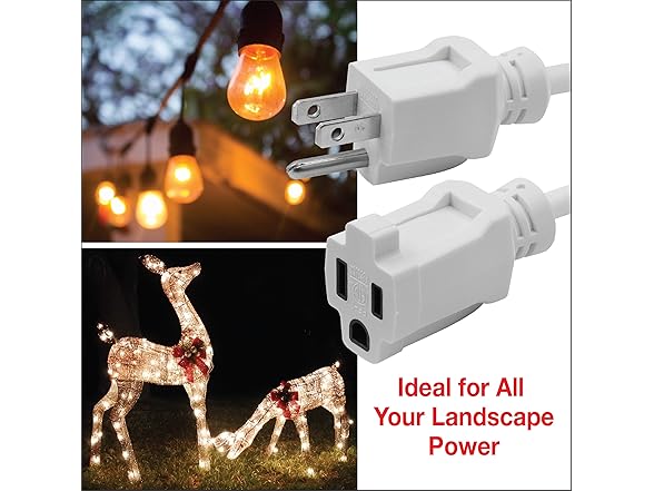 Clear Power 35 ft Indoor/Outdoor Extension Cord 16/3