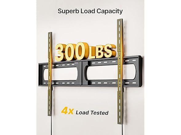 monTEK Heavy Duty XXL Fixed TV Wall Mount | 37–140"