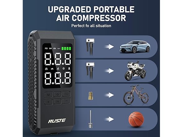 NUSTE Tire Inflator Portable Air Compressor