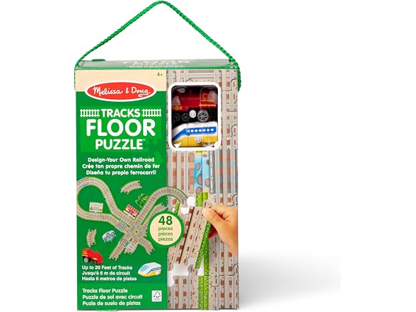 Melissa & Doug Design Your Own Railroad 48-Piece Floor Puzzle