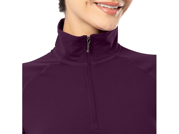 Fruit Of The Loom Women High Neck Quarter Zip Set