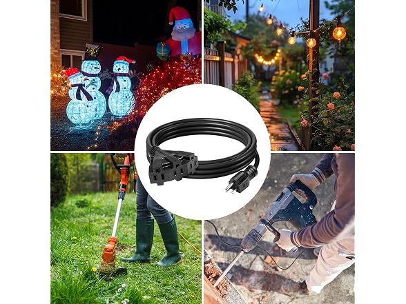 BN-LINK 2-Pack Outdoor Extension Cord