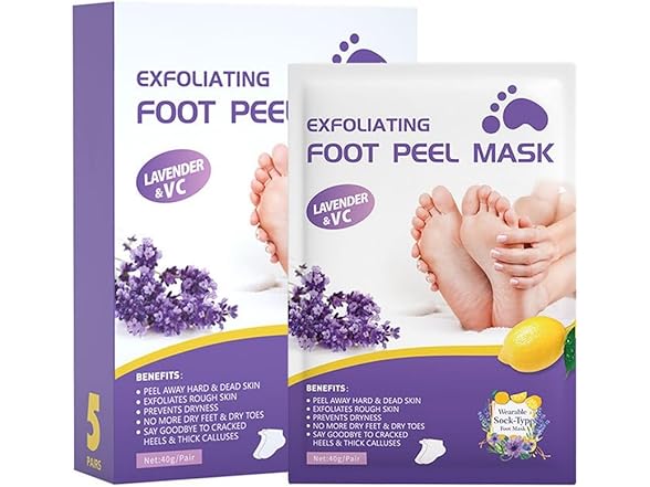 Dr.Pedi Dr.Pedi Foot Peel Mask (5 Pairs) Natural