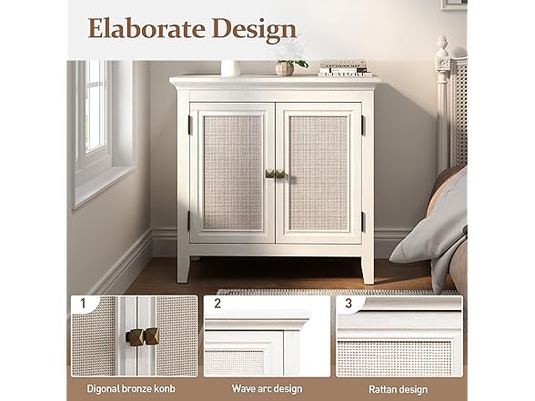 FansaFurn Rattan Sideboard Cabinet