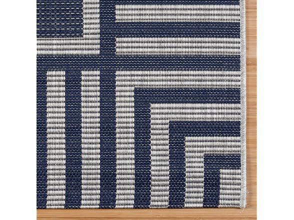 Gertmenian Flatweave Rug 9x13 Klano Navy