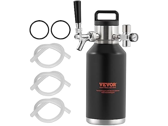 VEVOR Beer Growler Tap System, 128Oz 4L