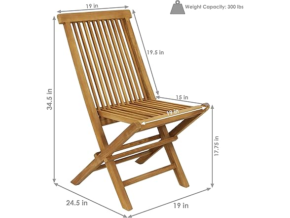 Sunnydaze Decor JVA-292 Hyannis Chair Lt Brown Light B