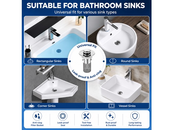 Bathroom Sink Drain Strainer