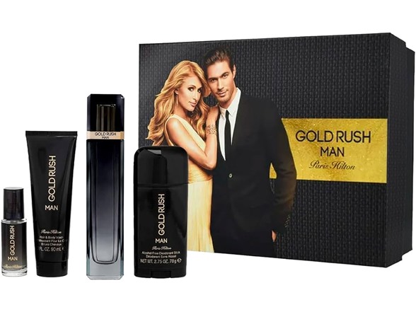 Paris Hilton Gold Rush Man 4 Pc EDT Set